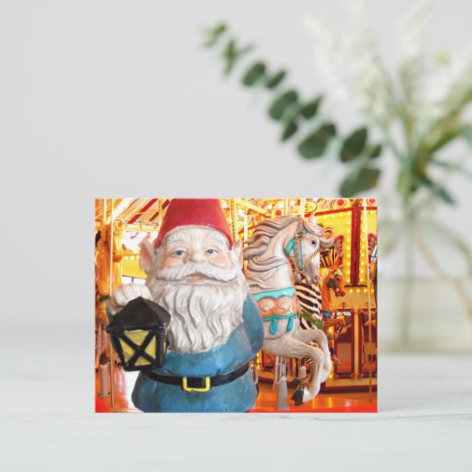 Carousel Gnome Briefkaart (Staand voorkant)