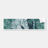Carousel Horse Aquamarine Bumpersticker (Voorkant)