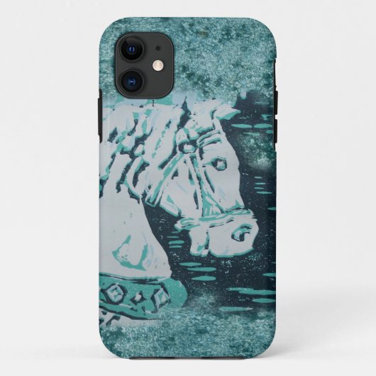 Carousel Horse Aquamarine Case-Mate iPhone Case (Achterkant)
