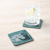 Carousel Horse Aquamarine Drankjes Onderzetter (Rechterzijde)