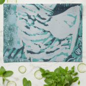 Carousel Horse Aquamarine Theedoek (Gevouwen)