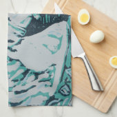 Carousel Horse Aquamarine Theedoek (Quarter Fold)