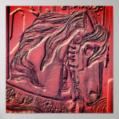 Carousel Horse Art Poster (Voorkant)