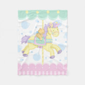 Carousel Horse Baby Blanket Fleece Deken (Voorkant)