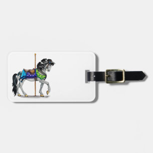 Carousel Horse Bagagelabel