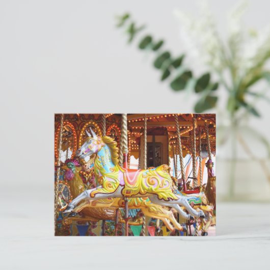 Carousel Horse Briefkaart (Staand voorkant)