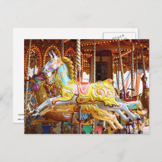 Carousel Horse Briefkaart (Voorkant / Achterkant)