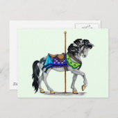 Carousel Horse Briefkaart (Voorkant / Achterkant)