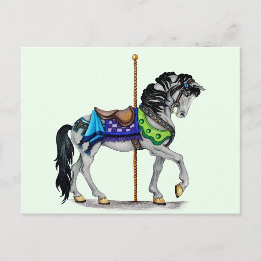 Carousel Horse Briefkaart (Voorkant)