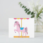 Carousel Horse Briefkaart (Staand voorkant)