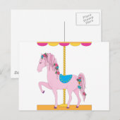 Carousel Horse Briefkaart (Voorkant / Achterkant)