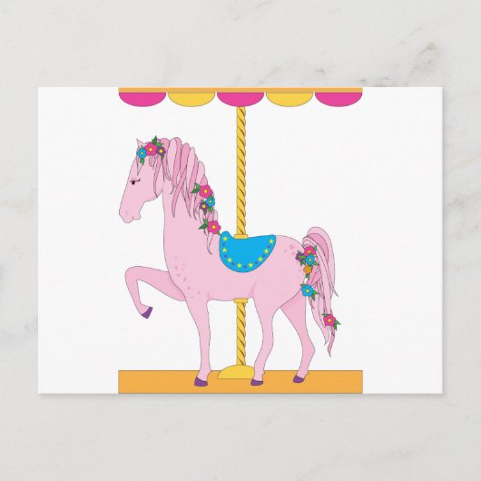 Carousel Horse Briefkaart (Voorkant)