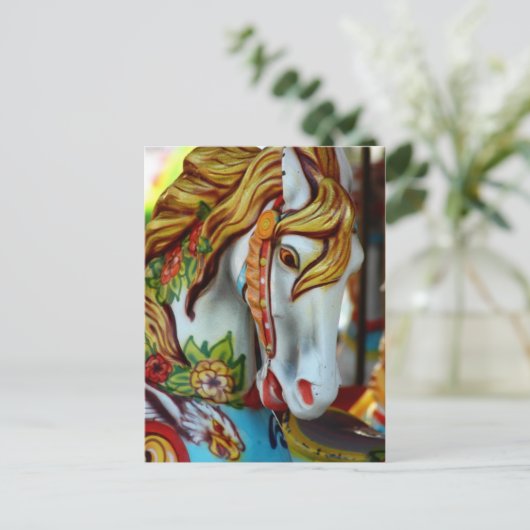Carousel Horse Briefkaart (Staand voorkant)