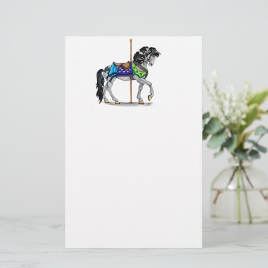 Carousel Horse Briefpapier (Staand voorkant)