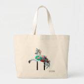 "CAROUSEL HORSE CANVAS TAS MET LINKS" (Voorkant)