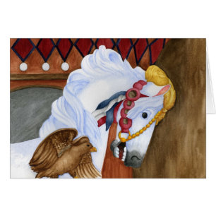 Carousel Horse Card