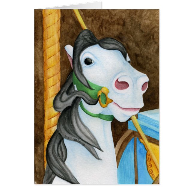 Carousel Horse Card (Voorkant)