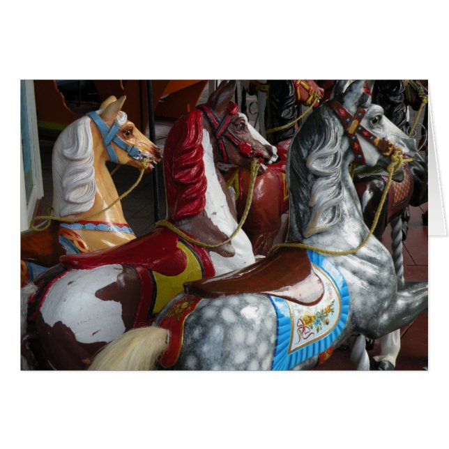 Carousel Horse Card (Voorkant Horizontaal)