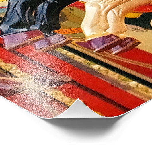 CAROUSEL HORSE FOTO AFDRUK (Hoek)