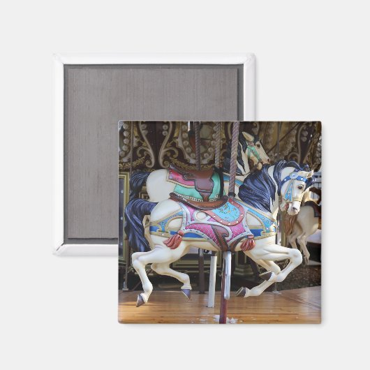  Carousel Horse galloping II Magneet (Voorkant / Achterkant)