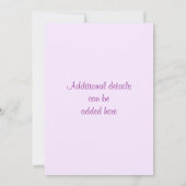 Carousel Horse Invitation Kaart (Achterkant)