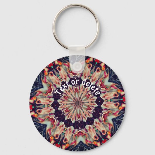 Carousel Horse Kaleidoscoop gepersonaliseerd Sleutelhanger (Voorkant)