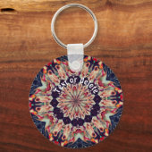 Carousel Horse Kaleidoscoop gepersonaliseerd Sleutelhanger (Voorkant)