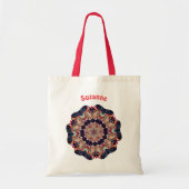 Carousel Horse Kaleidoscoop gepersonaliseerd Tote Bag (Voorkant)