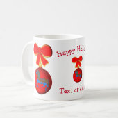 Carousel Horse Kerstfeestdag - Aangepast Koffiemok (Voorkant links)