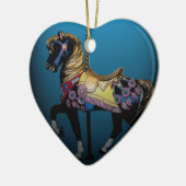 Carousel Horse kerstversiering Keramisch Ornament (Links)