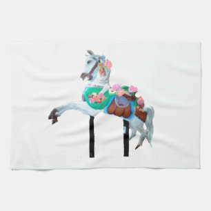 "CAROUSEL HORSE KITCHEN TOWEL" THEEDOEK