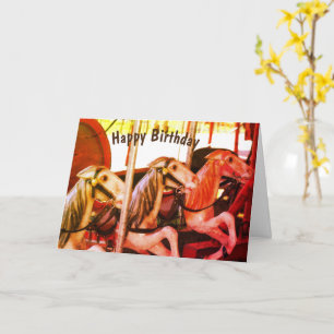 Carousel Horse Memories Birthday Kaart