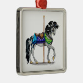 Carousel Horse Metalen Ornament (Rechts)