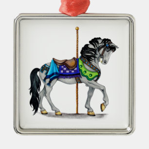 Carousel Horse Metalen Ornament