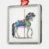 Carousel Horse Metalen Ornament (Links)