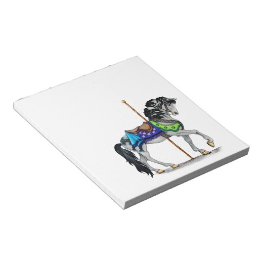 Carousel Horse Notitieblok (Schuin)