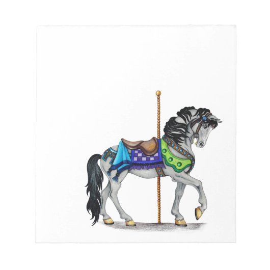 Carousel Horse Notitieblok (Voorkant)