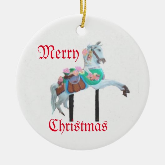 CAROUSEL HORSE ORNAMENT (Voorkant)