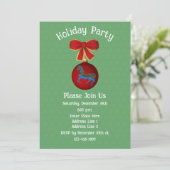 Carousel Horse Ornament Christmas Holiday Kaart (Staand voorkant)