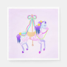 Carousel Horse party napkins