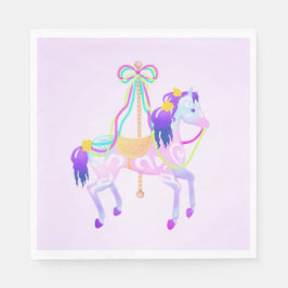 Carousel Horse party napkins Servetten