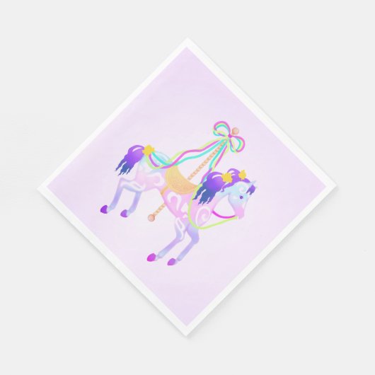 Carousel Horse party napkins Servetten (Hoek)