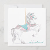 Carousel Horse Party - Uitnodiging (Voorkant)