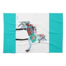 "CAROUSEL HORSE PERSONALIZED TOWEL"