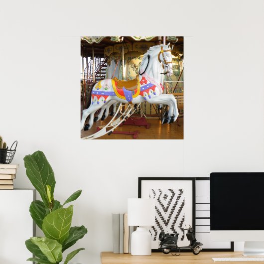 Carousel Horse Poster (Thuiskantoor)