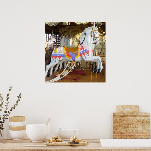Carousel Horse Poster (Keuken)