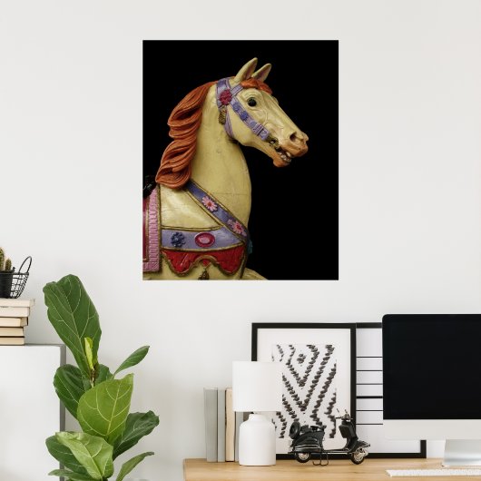 Carousel Horse Poster (Thuiskantoor)
