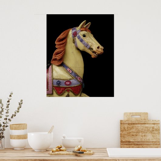 Carousel Horse Poster (Keuken)