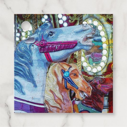 Carousel Horse Race Bedankjes Labels (Voorkant)