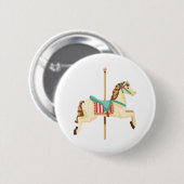 Carousel Horse Ronde Button 5,7 Cm (Voorkant /achterkant)